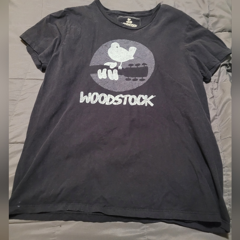 Black Woodstock t shirt